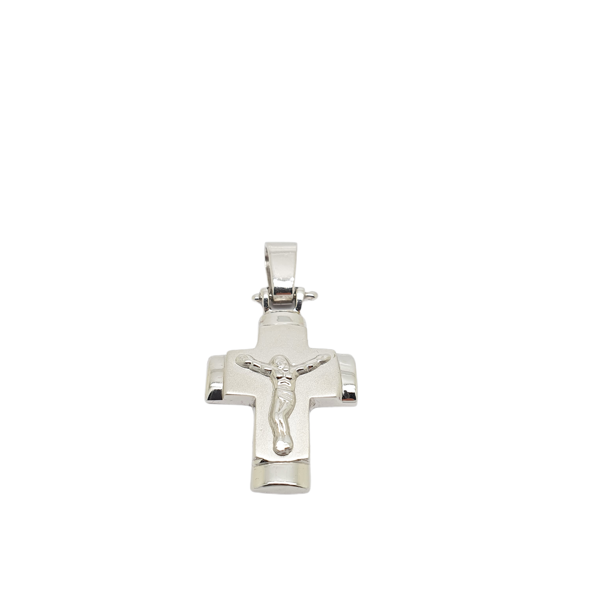 White gold cross k14 (code H1814)